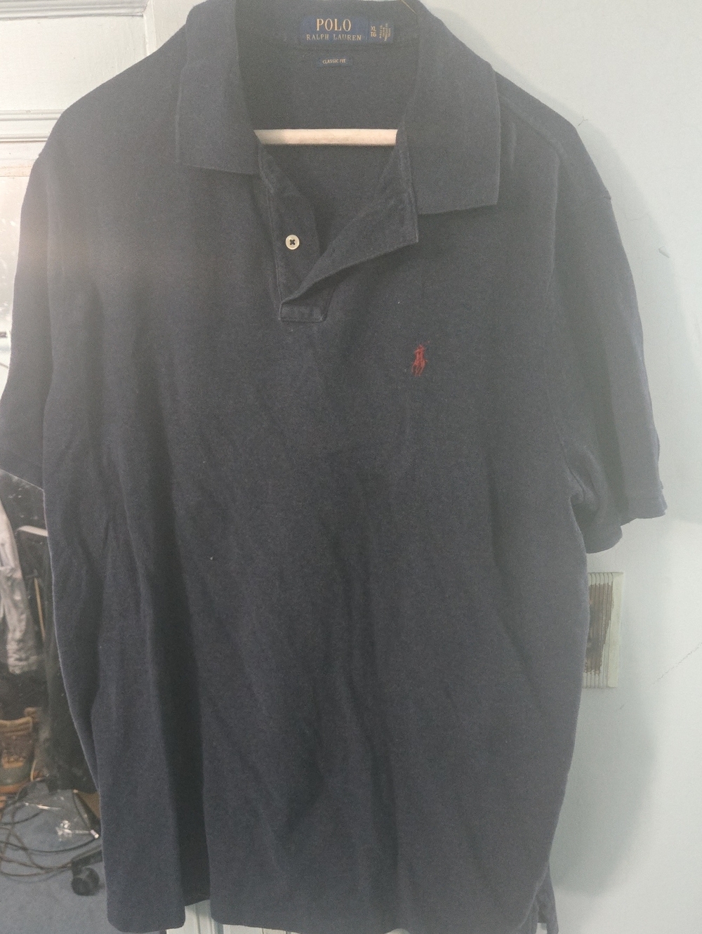 Polo by Ralph Lauren Navy Polo with Red Pony Logo